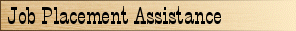 Job Placement Assistance